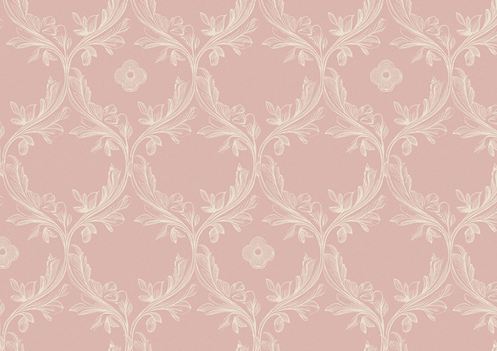 Trellis Prints, Vine and Bloom Rosies Pink - Roller Blind - Image 6